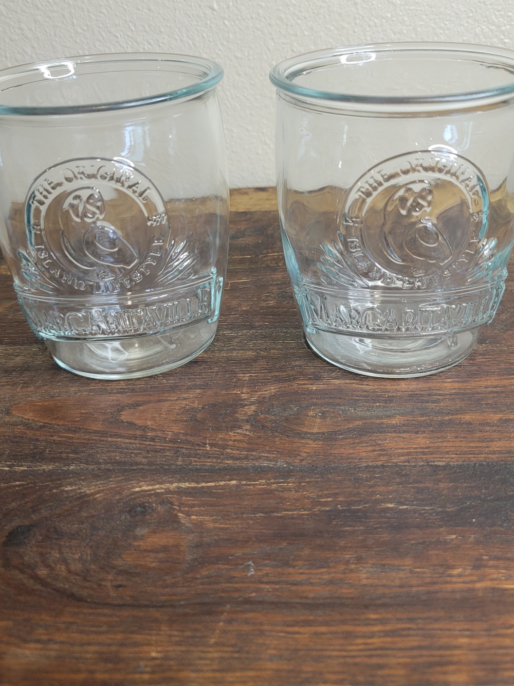 Margaritaville Original Island Lifestyle 15oz Rocks Glasses Set of 2 Clear